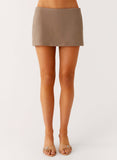 Mirna Micro Skort Taupe Marle