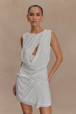 Oria Chiffon Mini Dress White