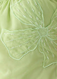 Teneika Beaded Flower Top Lime