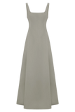Salma Drop Waist Cotton Maxi Dress Sage