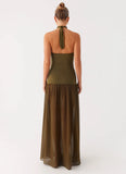 Cypress Kiss Maxi Dress Khaki