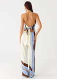 Julissa Halter Top Purple Stripe