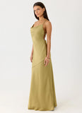 Darius Maxi Dress Green Olive