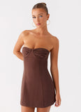 Ludo Mini Dress Chocolate