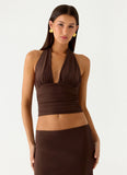 Kerrie Halter Top Chocolate