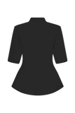 Opal Puff Sleeve Suiting Top Black