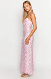 Alanna Pink Lace Maxi Dress