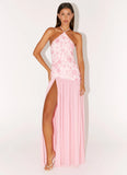 Janelle Beaded Maxi Dress Pink