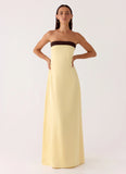 Jiana Maxi Dress Baby Yellow