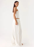 Isobel Linen Pants White