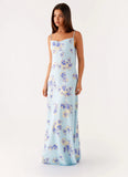 Liana Cowl Maxi Dress Print