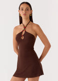 Party For You Mini Dress Chocolate