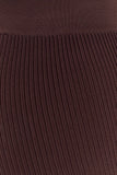 Elodie Ribbed Knit Pants Chocolate