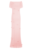 Brynn Orchid Knit Maxi Dress Pastel Pink