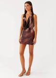 Larson Mini Dress Black Gradient