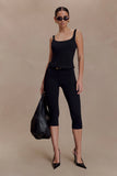 Blanca Stretch Crepe Cami Top Black