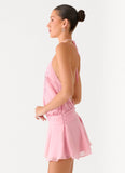 This Love Halter Mini Dress Pink