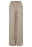 Evan Knit Wide Leg Pants Beige Marle