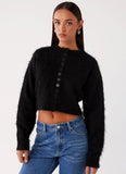 Reign Fitted Cardigan Black