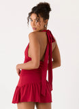 Esme Mini Dress Red Magenta