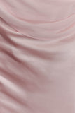 Carah Satin And Chiffon Maxi Dress Pale Pink