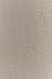 Casey Linen Embroidered Maxi Skirt Natural
