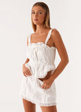 Kaya Mini Skirt White