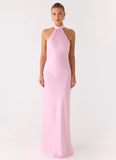 Keena Scarf Maxi Dress Pink