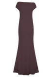 Kinsley Slinky Maxi Dress With Hardware Chocolate