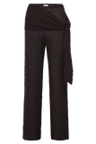 Mattais Boucle Knit Pants Dark Chocolate
