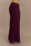 Miles Knit Maxi Skirt Plum