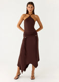 Becerra Midi Dress Cool Chocolate