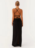 Cora Backless Maxi Dress Black