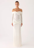 Over To You Sequin Maxi Dress White