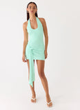 Vedetta Mini Dress Aqua