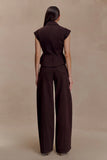 Beatrix High Rise Denim Jeans Chocolate