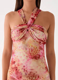 Sinnie Midi Dress Botanic Cheetah