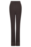 Elodie Ribbed Knit Pants Chocolate