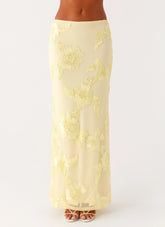 Radiate Maxi Skirt Yellow