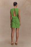 Oria Chiffon Mini Dress Green