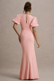 Love Letters Pink Puff Sleeve Maxi Dress
