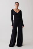 Sari Long Sleeve Modal Top Black