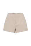 Solenne Suiting Shorts Natural Marle