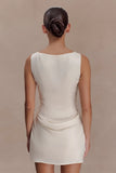 Bexley Draped Mini Dress Ivory