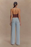 Mariposa Slinky Halter Top Chocolate