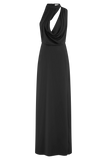 Galia Cowl Neck Maxi Dress Black