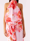 Diablo Backless Maxi Dress Blushing Blossom