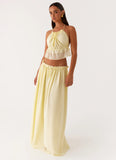 Zaya Backless Top Yellow