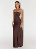 Champagne Skies Maxi Dress Chocolate