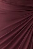 Alyn Off Shoulder Draped Maxi Dress Dark Plum